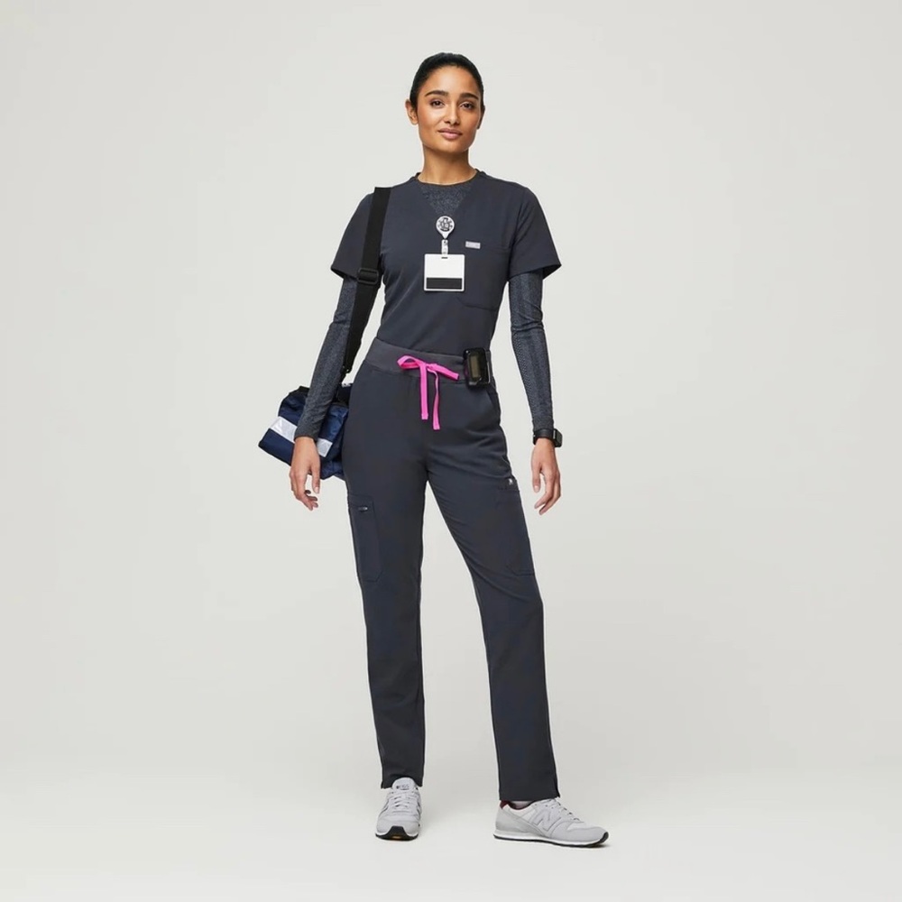 Figs Yola Skinny High Waist Scrub Pant, night sky, MP